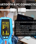 Handheld Digital Surface Roughness Meter With 22 Parameters, Portable Profilometer for PC connection, close-up view
