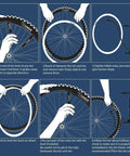 Step-by-step guide to installing Two Pack 700C Bike Tubes With FV48mm Presta Valve Fits 700x35C To 700x43C Tires.