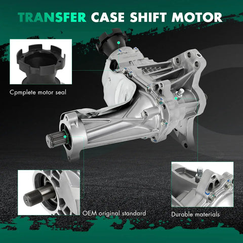 Transfer Case Assembly For Chevy Equinox GMC Terrain Saturn Vue 2008 2009 2010 2011 2012 2013 2014 2015 2016 2017 6 Speed MH4 Transmission Fits 23247710 24263578 84953427 Replacement Repair Part shown with shift motor and seal