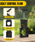 RV Waste Valve Gate Replacement For 3 Inch Valves with rotatable handle, ABS plastic, stainless steel shaft, and open/closed gate function