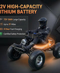 72V Electric Off Road Go Kart 3000W Brushless Motor Peak 10.8kW Top Speed 62 MPH For Real Dirt Ripping Fun rider on kart