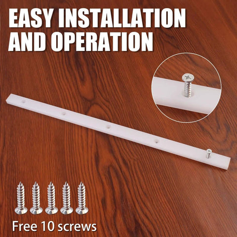 KETIPED 2-pack crosscut miter bar for table saw slots, UHMW, 3/4 in x 3/8 in x 17 in with predrilled holes and screws