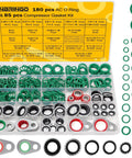 R134a AC o-ring gasket kit with 265 pieces including O-rings, washers, and gaskets for automotive air conditioning systems by NBRINGO