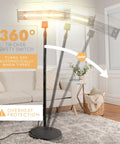 Infrared Patio Heater For Indoor And Outdoor Use, Portable Stand Heater With Remote Control, 1500 W, in living room setting