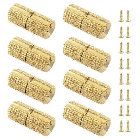 Eight Piece Solid Brass Barrel Hinges With A Sleek Hidden Profile And True One Eighty Degree Wide Opening For Smooth Cabinet Door Swing Heavy Duty Hardware Zero Hassle Install Built To Last