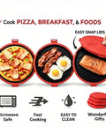 9.5 Inch 5 In 1 Microwave Crisper Pan For Toasties Paninis Grilled Cheese Bacon And Pizza Crisper Nonstick Dishwasher Safe Easy Clean