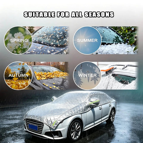 Full Send Hail Protector Car Cover For Tesla Cybertruck 2024 Through 2026 heavy duty padded cover for all seasons weather protection.