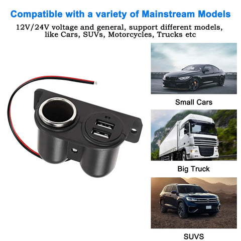 Road Ready Dual Usb Car Charger With Hella Reliable 3.1A Output For Quick Smartphone And Tablet Top Ups plugs into vehicle sockets.