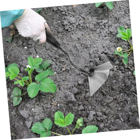 Beast Triangle Garden Hoe Tool for Digging and Manuring used for soil cultivating in home garden with sturdy pointed hoe head