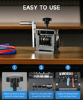 Manual Wire Stripping Tool With Hand Crank And Drill Power For Scrap Copper Cables, 6 Channel 5 Blade System close-up