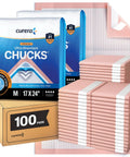 Premium Heavy Duty Disposable Underpads Sized At 17 X 24 Inches With Max Absorbency And Secure Adhesive Tape, 100 pack.