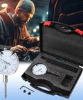 Pro Grade Sleeve Height and Counter Bore Dial Gauge for All Diesel Engines and Sleeved Cylinders, 0-1.00 Inch Range displayed with case