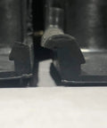 Close-up of EPDM roof patch showing reinforced cone detail from Residential Retrofit Pipe Flashing For Shingle Roof And Electrical Mast