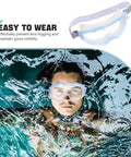 Heavy Duty Polycarbonate Safety Glasses With High Clarity Blue Lens Side Shields For Industrial Construction And Lab Work Built Tough for underwater visibility.