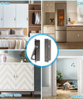 Pocket Door Handle Recessed Press Flush Finger Edge Pull Gun Gray Finish, Low Profile Door Access, Smooth One Hand Operation, Auto Rebound Pop Out Edge Pull, Solid One Piece Construction, 1 Pack on wardrobe cabinet pocket door