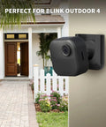 No Drill Wall Mount Bracket For Outdoor 4 And Outdoor 2K Plus Mini 2 And Indoor Cameras, 3 Pack Adhesive Mounts With No Screws Needed, Heavy Duty Peel And Stick Mount For Indoor Or Outdoor Use installed on house exterior