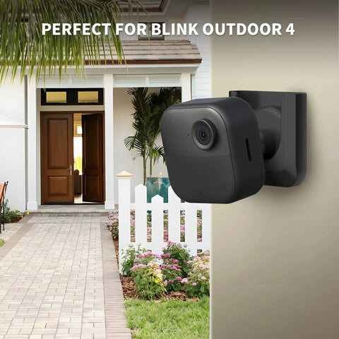 No Drill Wall Mount Bracket For Outdoor 4 And Outdoor 2K Plus Mini 2 And Indoor Cameras, 3 Pack Adhesive Mounts With No Screws Needed, Heavy Duty Peel And Stick Mount For Indoor Or Outdoor Use installed on house exterior