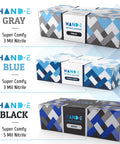 No Sweat Blue Nitrile Gloves Medium 100 Count Built Tough At Three Mil Thick Powder Free Latex Free With Slick Textured Grip pack display.