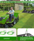 Heavy Duty Lawn Leveling Rake With 68 Inch Adjustable Stainless Steel Handle used with mower in garden