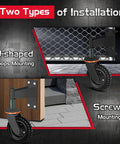6 Inch Heavy Duty Fence Gate Wheel With 360 Degree Rotation Spring Loaded Caster for Metal Tube Gates installation types