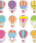 Colorful Hot Air Balloon Sticky Notes Pack Of 12 Styles With 50 Sheets Each Mini Notebooks For Home Office Or Classroom Use