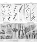 Heavy Duty Compression Springs Kit For Industrial Use With Galvanized Coil Springs Sorting Set By Size And Type