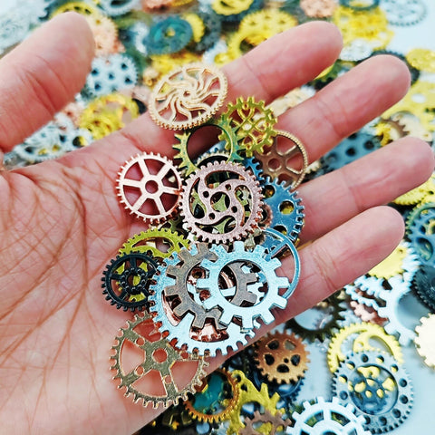 Dope Antique Steampunk Gear Set For Jewelry Making And Crafting 210g Mixed Color Alloy Gears In Sizes 0.5 To 1.2 Inches Non Toxic Odorless Durable For Pendants And Charms Diy Projects Must Have
