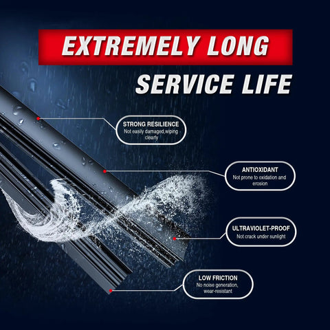 Top Shelf Three Piece Windshield Wiper Blade Set With 20 And 12 Inch Sizes For Ford Escape Models Built 2008 To 2012 with strong resilience features.