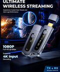 Wireless HDMI Transmitter And Receiver Kit With 165 Ft Range No WiFi Needed Plug And Play Dual Band 5G And 2.4G 4K Decoding To 1080P At 60Hz Low Latency HDMI Extender For TV Projector Home Theater And Gaming.