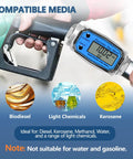 Digital Turbine Fuel Flow Meter Inline One Inch Two Point Six To Twenty Six GPM NPT Thread With Three Quarter Inch Adapters