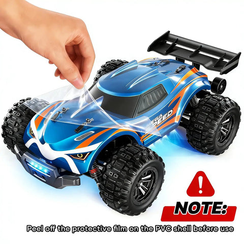 One Sixteenth Brushless Remote Control Car For Adults 64 KMH Off Road 4X4 All Terrain RC Monster Truck with protective film