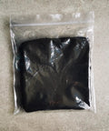 Emergency Fire Starter Kit With Char Cloth, Ultra Lightweight 12 Pack shown in sealed plastic bag, each piece 4x4 inch.