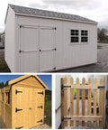 Eight Inch Heavy Duty Hinges For Shed Doors And Barn Doors Pack Of Four Decorative Wood Fence Hinges visible on outdoor structures