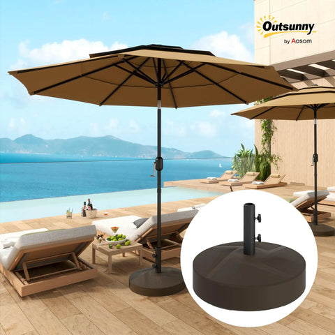 are patio umbrella bases universal Base Heavy Duty Steel Outdoor Umbrella Base, Umbrella Mount Clamp for Decks, Patios, Docks, Pontoons, Picnic Tables (1) : Patio, Lawn & Garden ensuring long Outsunny Patio Umbrella Base Holder