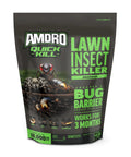 Quick Kill Lawn Insect Killer Granules 10 lb black label package for fleas, ticks, lawn pests, effective 3-month yard protection