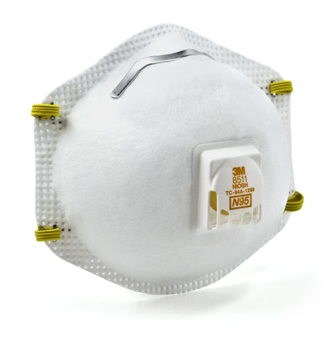 Particulate Respirator 8511 N95 Pack Of 10 NIOSH Approved Cool Flow Valve Disposable Mask With Braided Comfort Strap And M Noseclip PPE Built For Dust And Non Oil Particles On The Job
