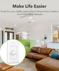60 Minute Spring Wound Bathroom Timer Switch For Exhaust Fans And Lights No Neutral Needed With Wall Plate Included ETL Listed