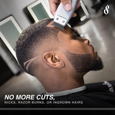 Barber using On The Money 10 Second Zero Gap Blade Setter For Razors And Clippers Precision Blade Alignment Tool for clean fade