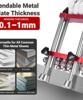 Pro Grade Metal Bender Tool For Roofing And Sheet Metal Fabrication displaying bendable metal thickness range of 0.1-1mm