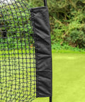 Spacious 8 Foot Pop Up Golf Cage for Home Practice with durable 3-ply net showcasing side frame and impact resistant design.