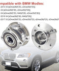 Two Pack Rear Wheel Hub Bearing Assembly For BMW X3 2011 2017 And X4 2015 2018 Replacement 33406787015 33406867815