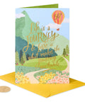 Big 50th Anniversary Pop Up Card With 3D Hot Air Balloon And Gold Foil Accents Truly Wonderful Greeting Card For Milestone Celebration