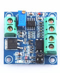 PWM To Voltage Module Converts PWM To Analog 0 To 10 Volt Signal For PLCs And Industrial Control Panels Ideal For Signal Interface Switching And Duty Cycle Control, top view with green terminals.