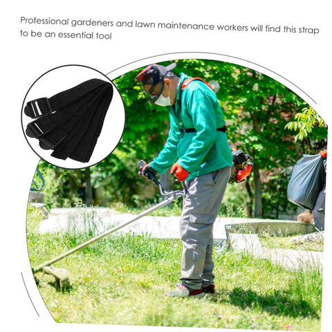 Gardener working with grass spiked shoes using Eight Pack Lawn Spike Laces For Grass Spiked Shoes Straps Garden Aerator Shoes