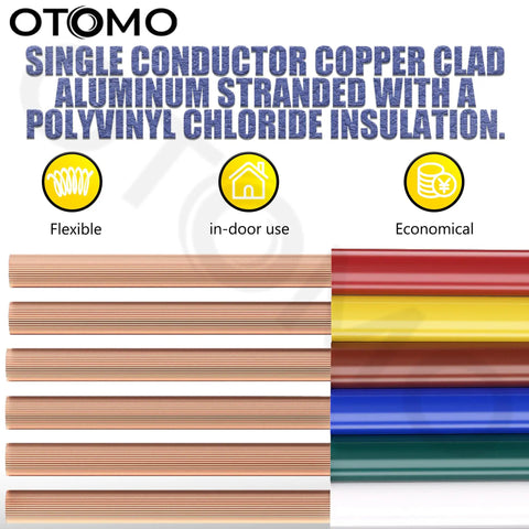 Six Color Red Blue Green Yellow Brown White 100ft Each 600ft Total 14 Gauge CCA Automotive Primary Wire Single Conductor Spool SAE J1128 Hook Up Electrical Wire For Trailer Towing RV Camper