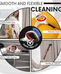 Four views of Upgraded Replacement Hose Handle for Rotator Professional Lift Away Vacuum Series NV500 with static-free grip.