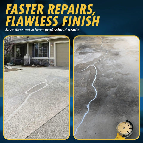 4.5 Inch Crack Chaser Blade For Cured Concrete And Asphalt Crack Repair Or Joint Widening, 3/8 Inch Width, 5/8-11 Arbor, RPM Range 8000 To 13300 For Quick, Clean Cuts used for repairing driveway cracks.