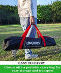 Man carrying 7x7 Baseball Practice Net With Steel Frame For Batting Hitting And Pitching in portable carry bag
