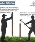 Comparison of Heavy Duty Fence Post Driver With Ergonomic Handle 12 Lb Post Pounder Rammer for efficiency versus traditional tools.