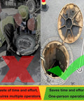Badass Manhole Hook 3 Pack Drain Lid Lifter With No Sweat Grip Portable Handle for easy one-person operation of heavy covers.